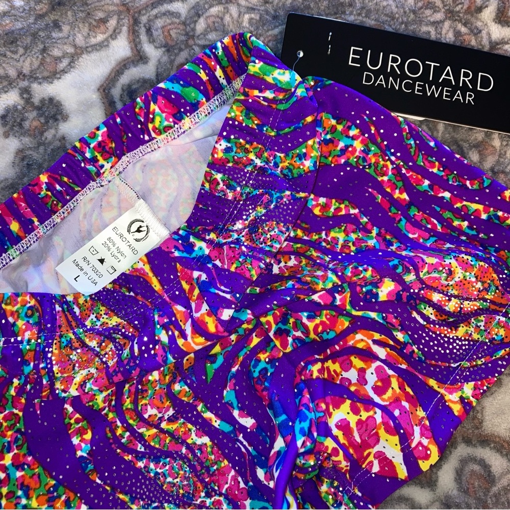 3/$15!! NWT Eurotard Under The Sea dance shorts - Picture 4 of 7